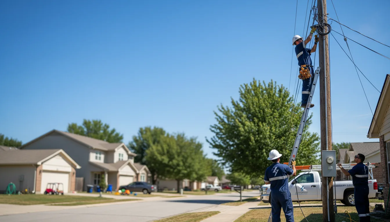 Residential electrician providing installation services in Linden, MI